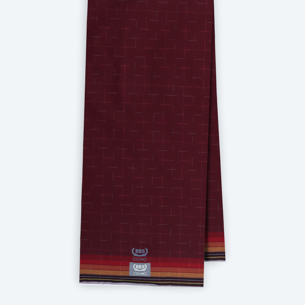 Sarung BHS Original 100% Asli | Sarung BHS Cosmo Silver Motif K26 PRC Merah Hati