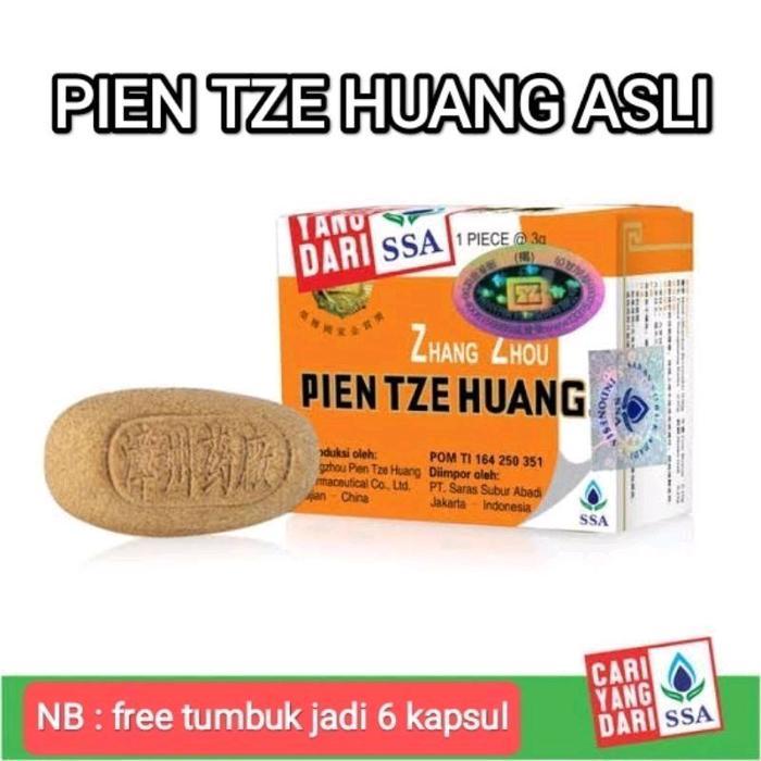 OBAT PIEN TZE HUANG ORIGINAL 1 BOX ISI 6 Kapsul - Pien tze huang Obat Pasca operasi Cesar Obat penge