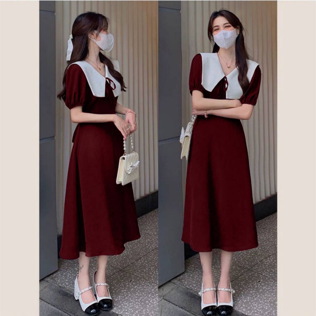 { THABITHA } MC / whitely dres / midi dress wanita kekinian / dress korea / baju dewasa wanita / dre