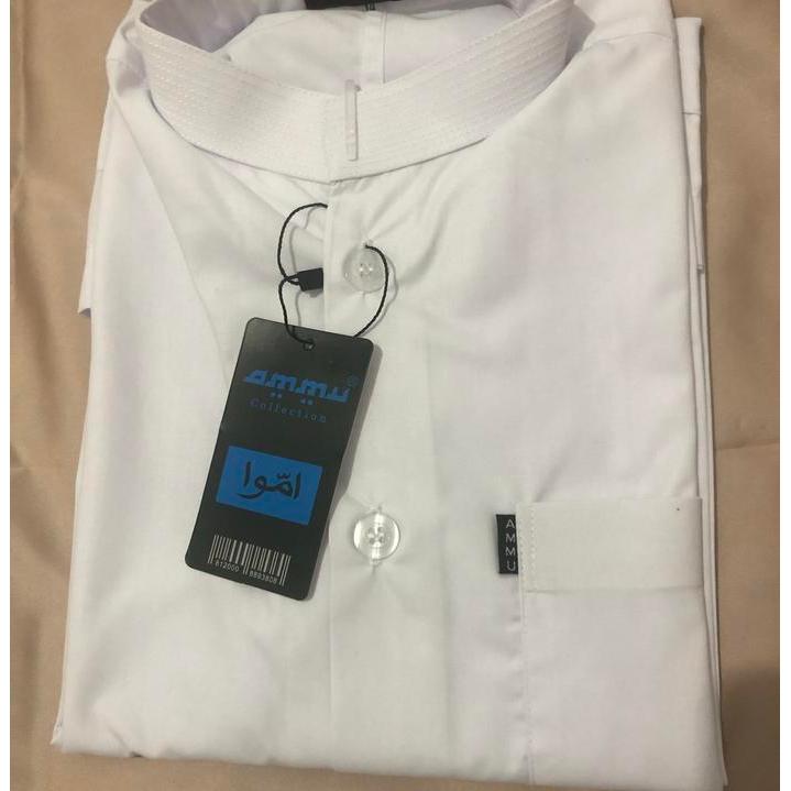 PROMO Baju Koko Anak Ammu Collection Original - Putih, 10