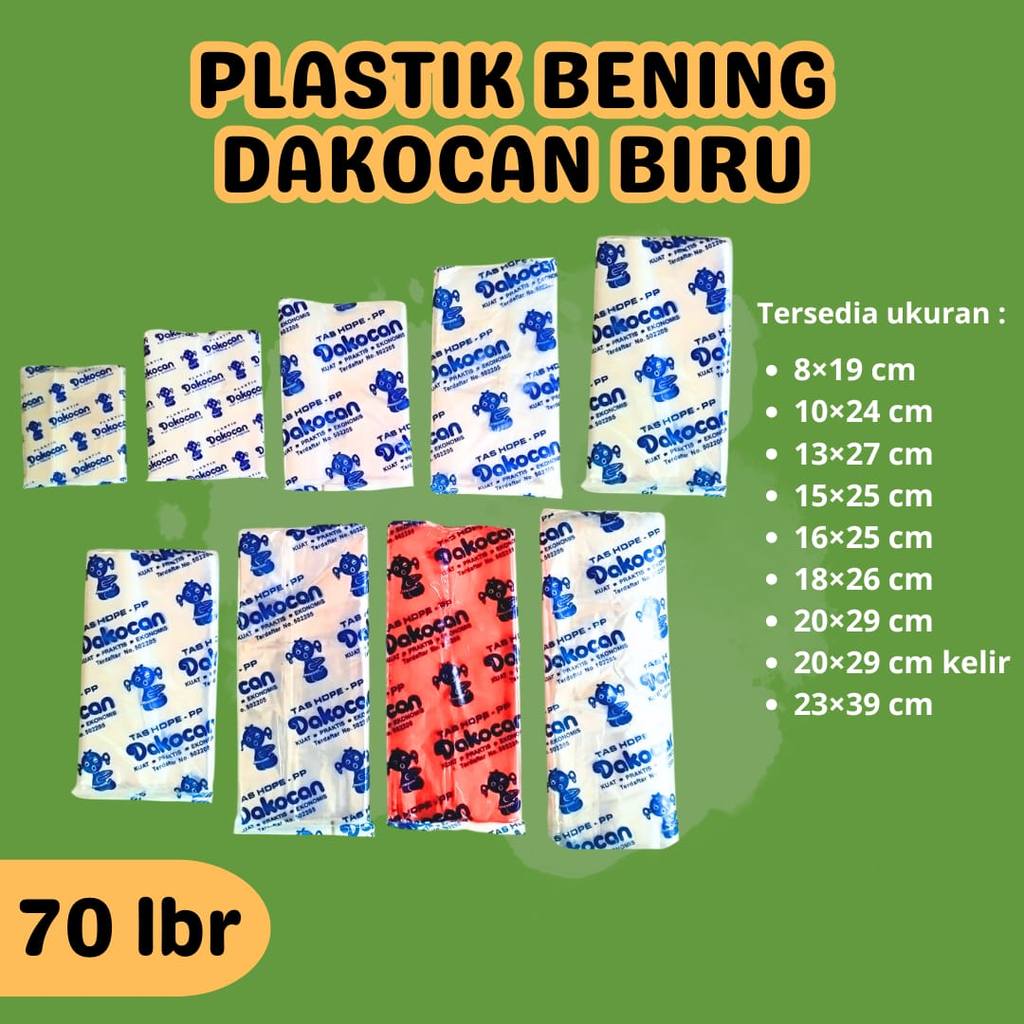 (70 lbr) Plastik bening serbaguna/plastik sayur/kantong plastik