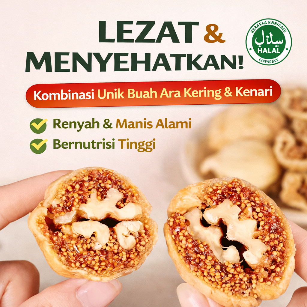 Kacang Kenari Kering Buah Kering, Camilan Buah Tin Kenari Isi Melimpah, Rasa Lembut Manis Santai, Ek