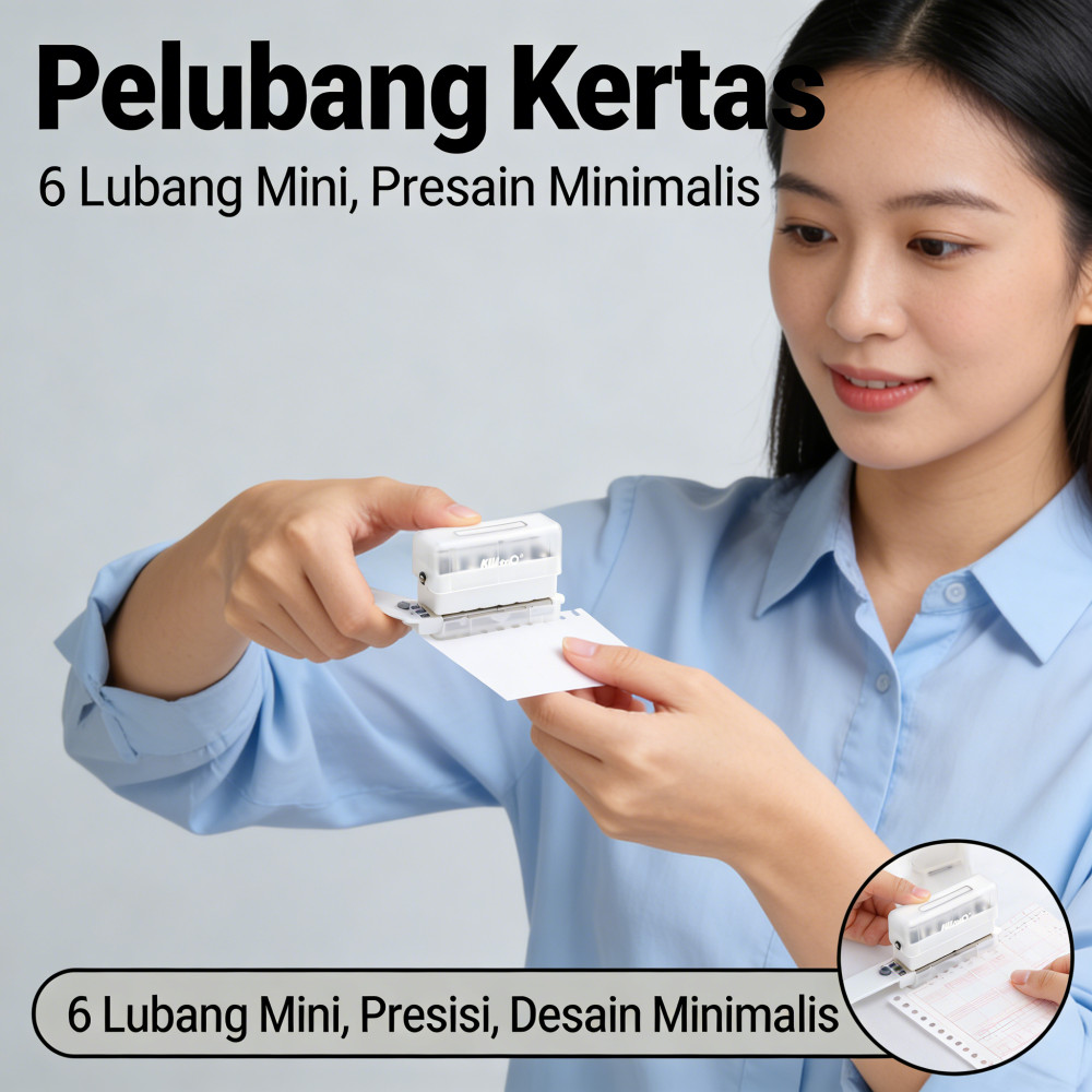Pembolong Kertas Mini 6 Lubang / A5 Pons Kertas / A4 B5 Pelubang Kertas / Kertas Motif