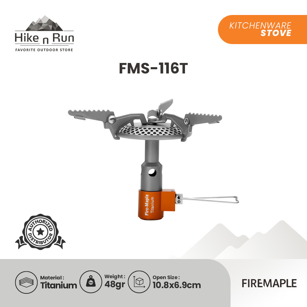 Firemaple Kompor Portable FMS-116T – Titanium Ultralight Stove