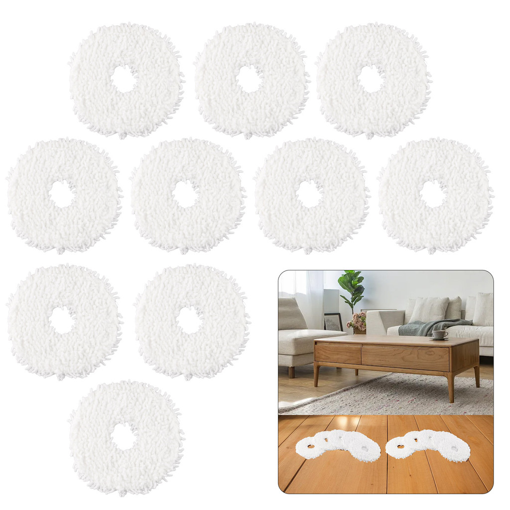 4/10pcs Vacuum Cleaner Soft Microfiber Mop Cloth Kit For Eureka J12 For Ultra Robot Vacuum Cleaner A