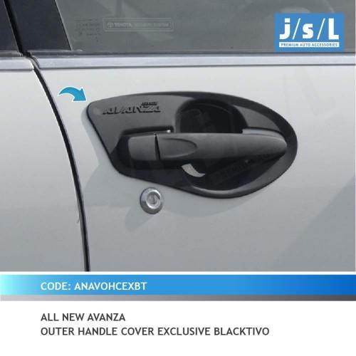 Outer handle mangkok pegangan pintu hitam AVANZA VELOZ 2014 - 2018
