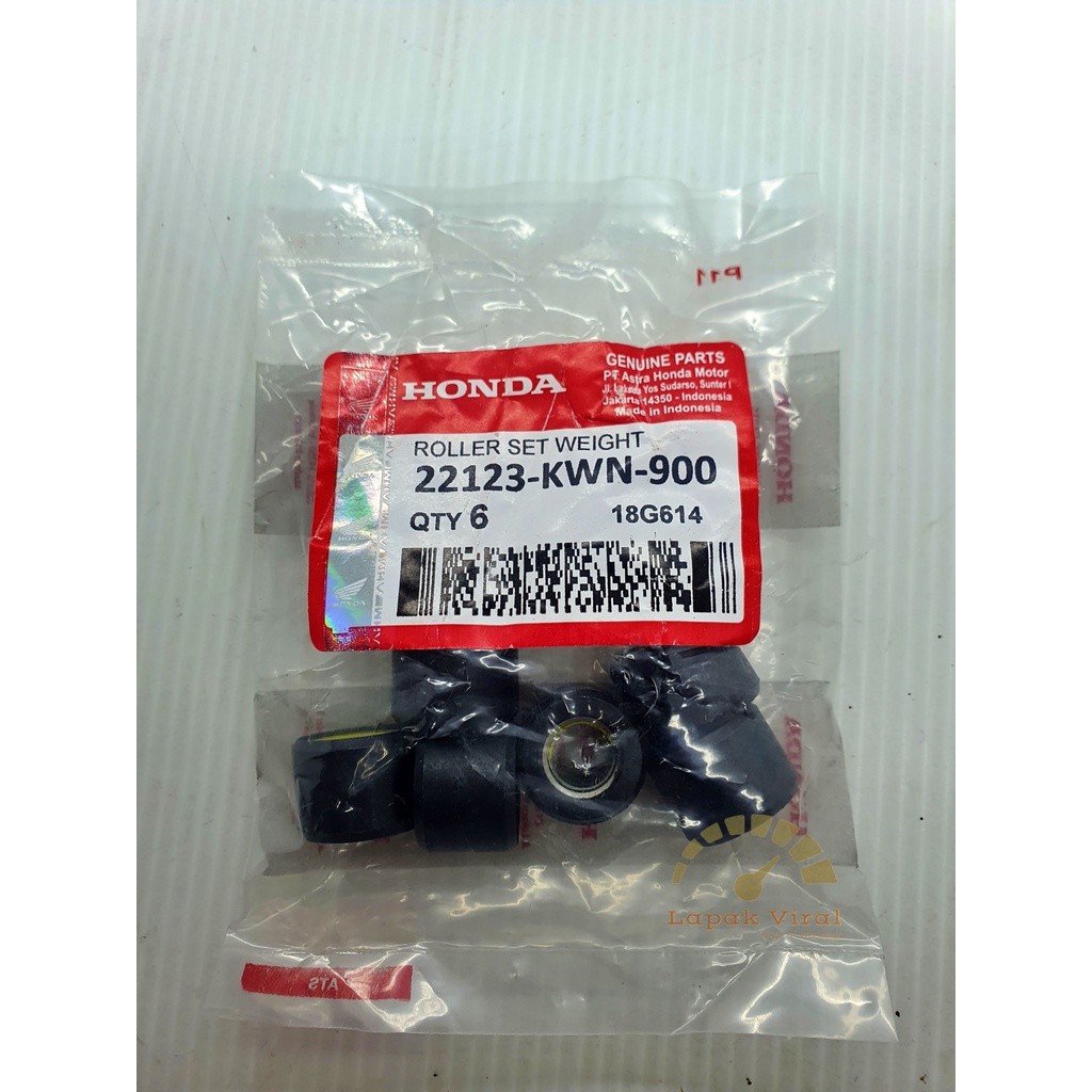 Roller Roler Set Weight Honda Vario 125 ESP (2015-2018) 22123-KWN-640