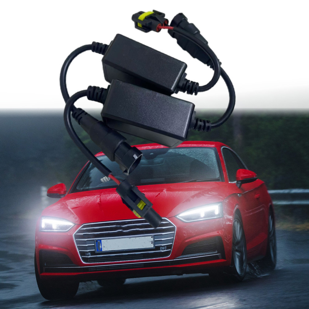 2pcs H4 H8 H11 900590069012 LED Canbus Anti Flicker Bulb Error Decoder Resistor Canceller Adapter fo