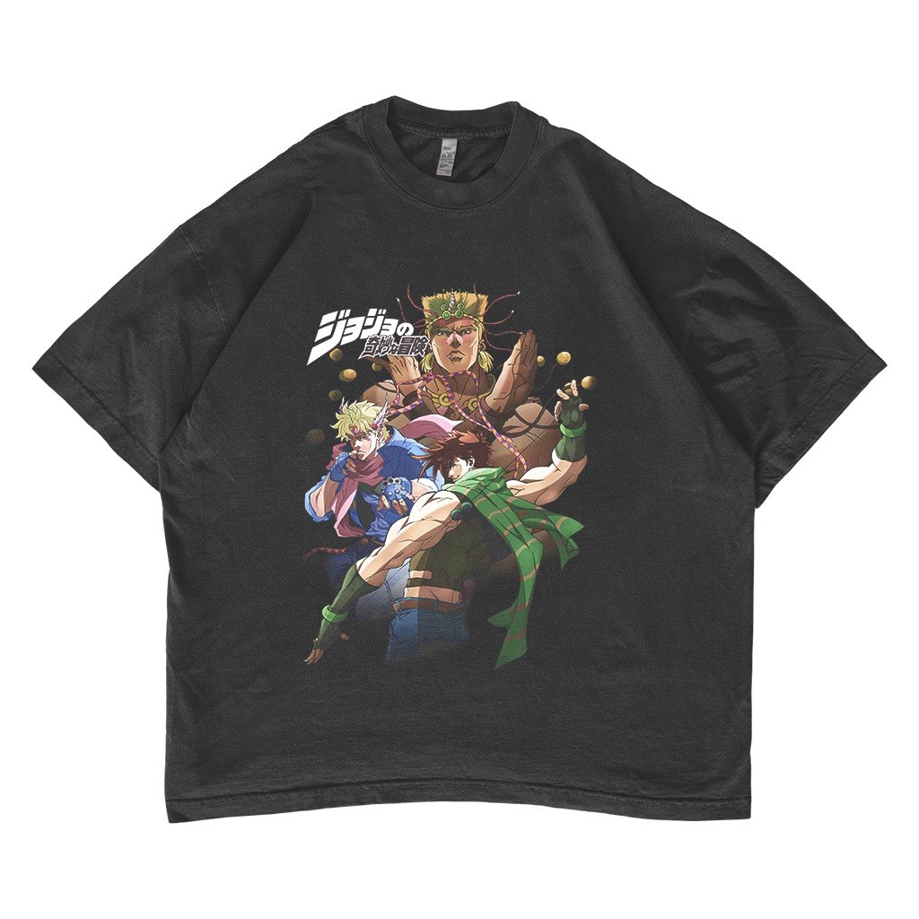 Kaos JoJo Bizarre Adventure Oversized T-shirt Anime Unisex Tee