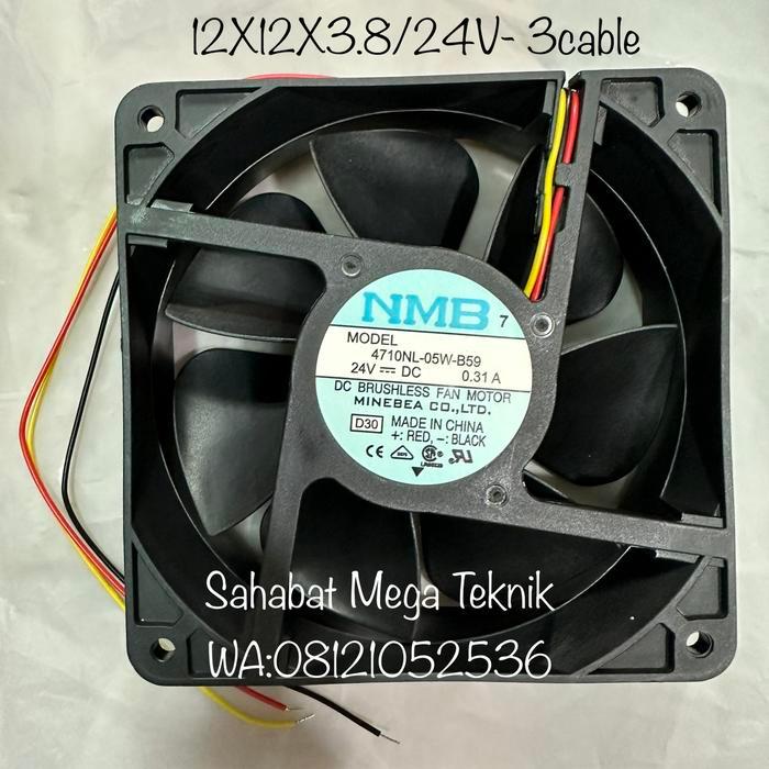 DC Brushless Fan 24V NMB4710NL-05W-B59 /12X12X3.8CM