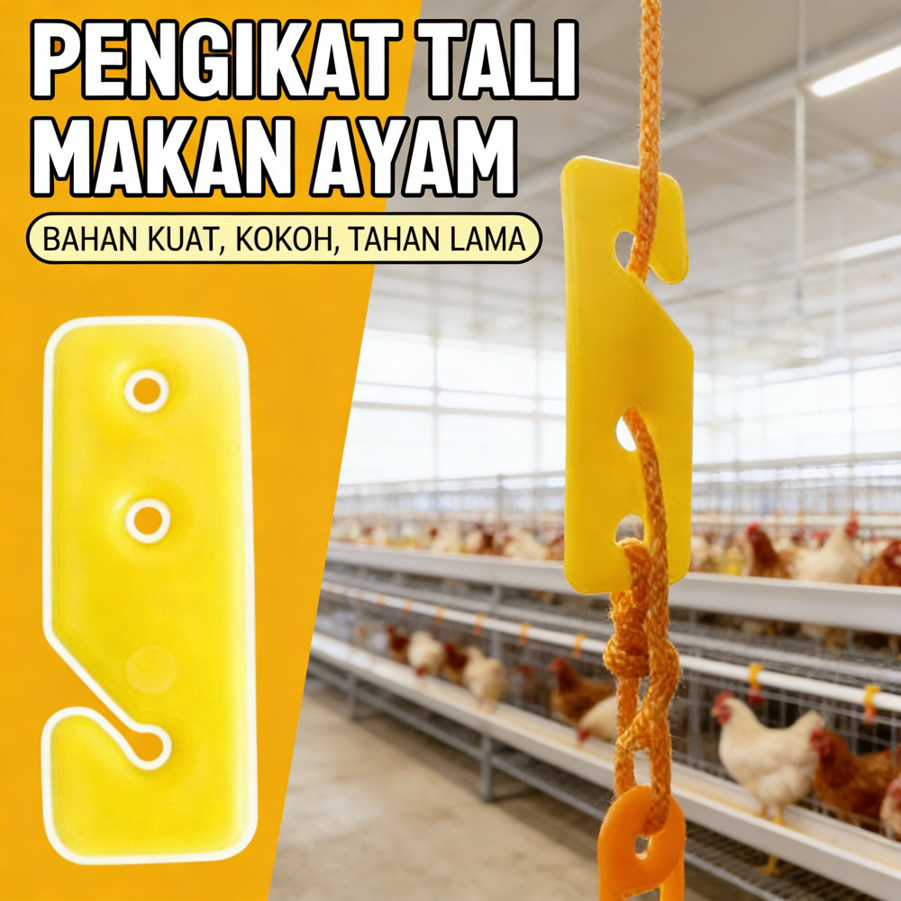 Tali Tempat Makan 50PCS Ayam Pakan Pengikat Tali Adjuster Peternakan