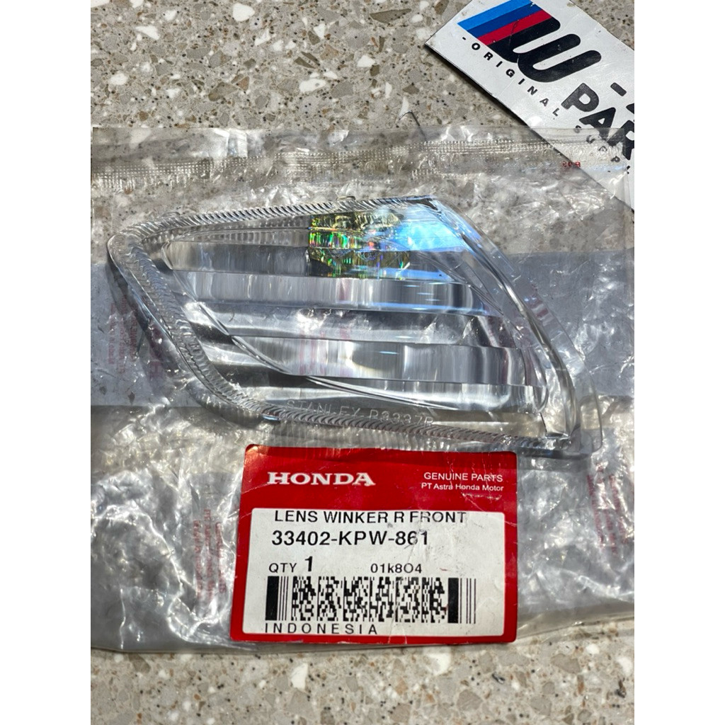 MIKA KACA LAMPU SEIN DEPAN KANAN KIRANA 125 ORIGINAL AHM 33402 KPW 861