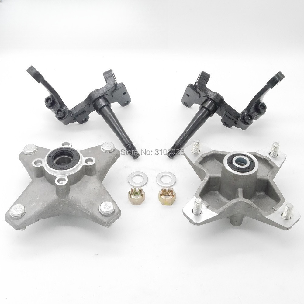 OEM Full Set LeftRight Knuckle Spindle With Wheel Hub Fit For YAMAHA Banshee rior RAPTOR ATV YFZ YFM