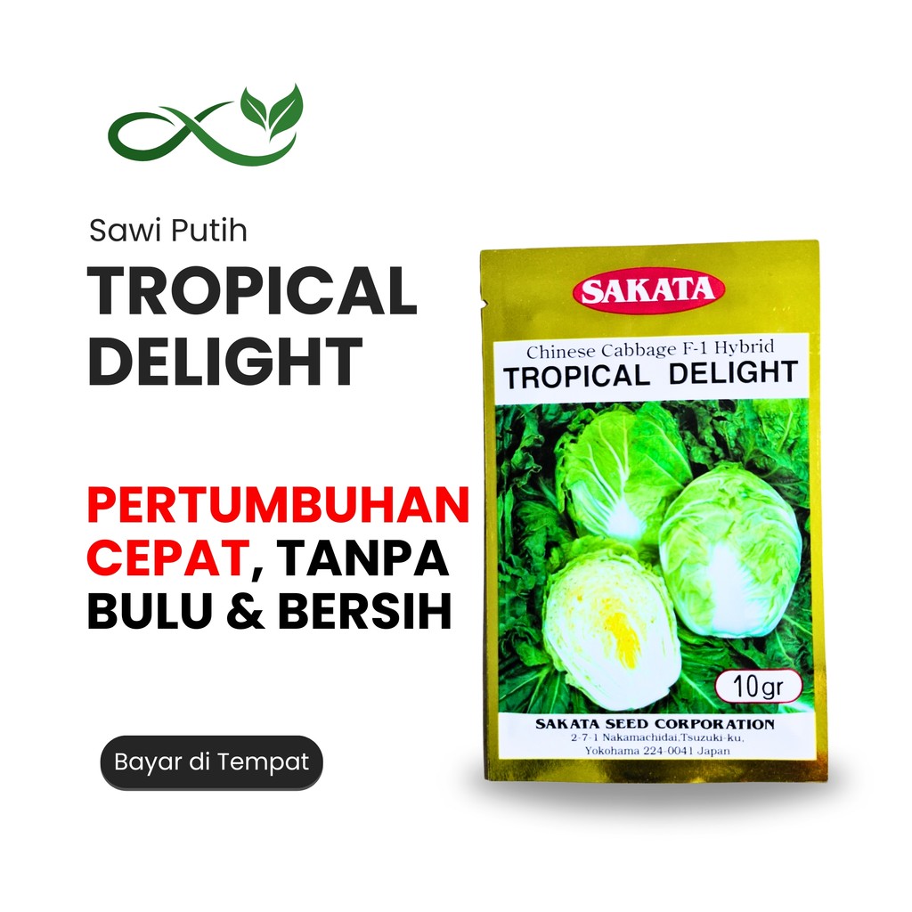 Benih Sawi Putih TROPICAL DELIGHT 10 gr Original – Pertumbuhan Cepat