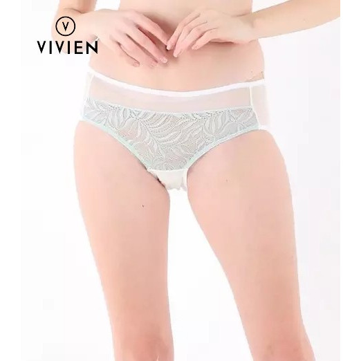 Celana Dalam Wanita Renda Midi Bahan Mesh Transparan Brand No 1 Korea Vivien Underwear A199 A317 By 