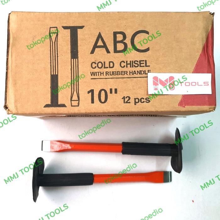 Pahat Beton Topi ABC 10" Harga per lusin - Pahat Tembok Besi Topi
