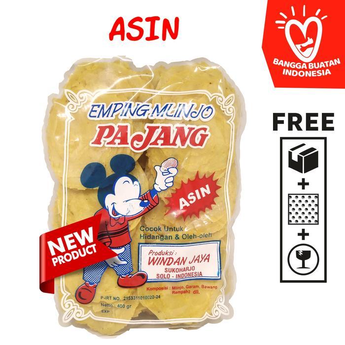 Emping Melinjo / Belinjo Pajang Asli Solo - Asin / Manis / Pedas Manis - Asin