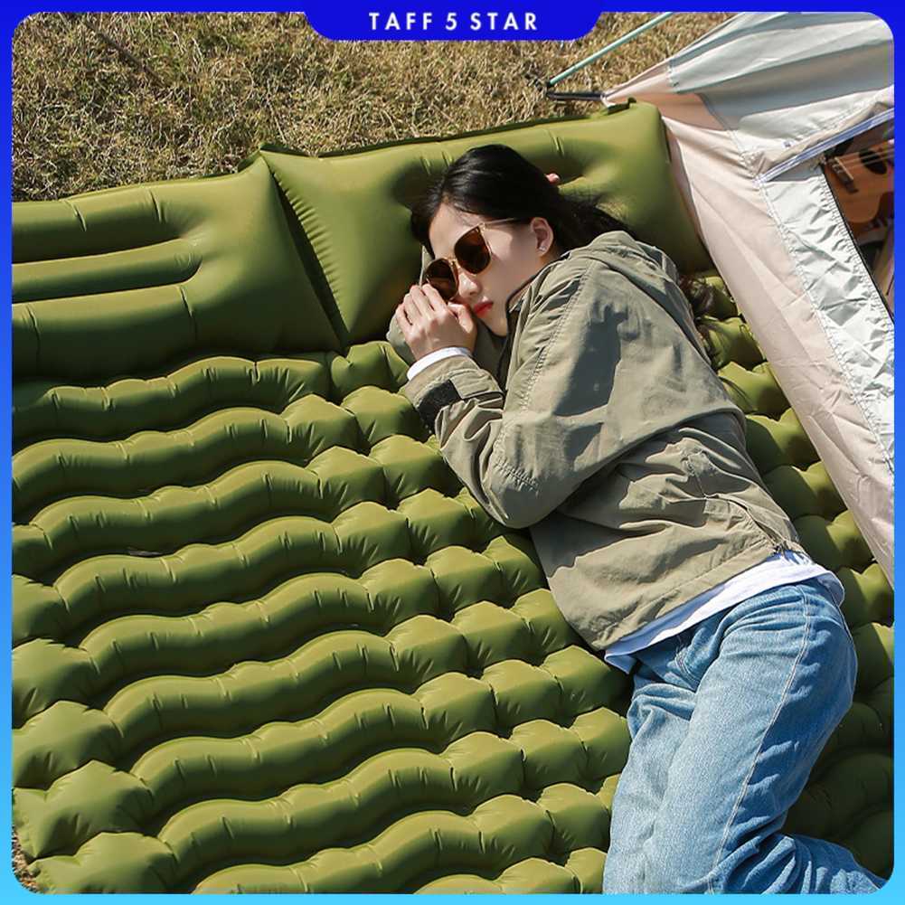 HUANQ Kasur Matras Angin Manual Sleeping Pad Waterproof Double - HQ-200