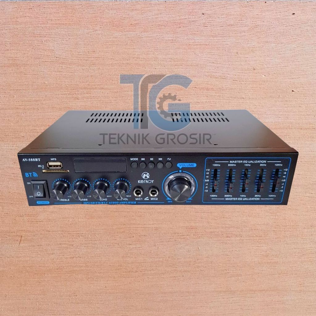 Amplifier Kerndy AV-588BT Stereo Untuk Home Theater dan Karaoke