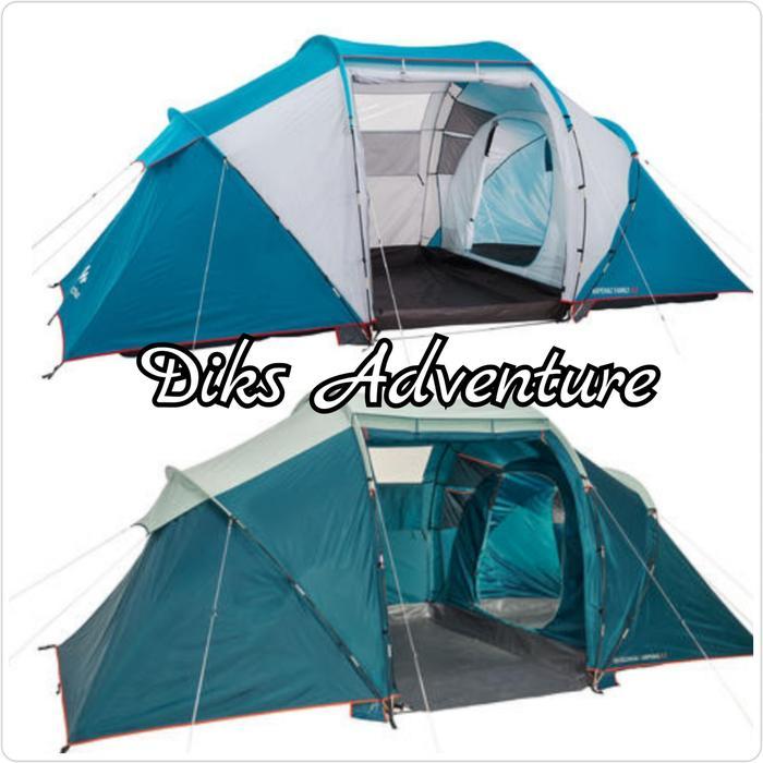 Tenda family tenda arpenaz family 4.2 tenda camping ceria keluarg - Hijau