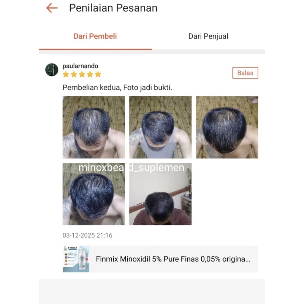 TERMURAHFinmix Minoxidil 5% Pure Finas 0,05% 60Ml ORIGINAL USA 100%