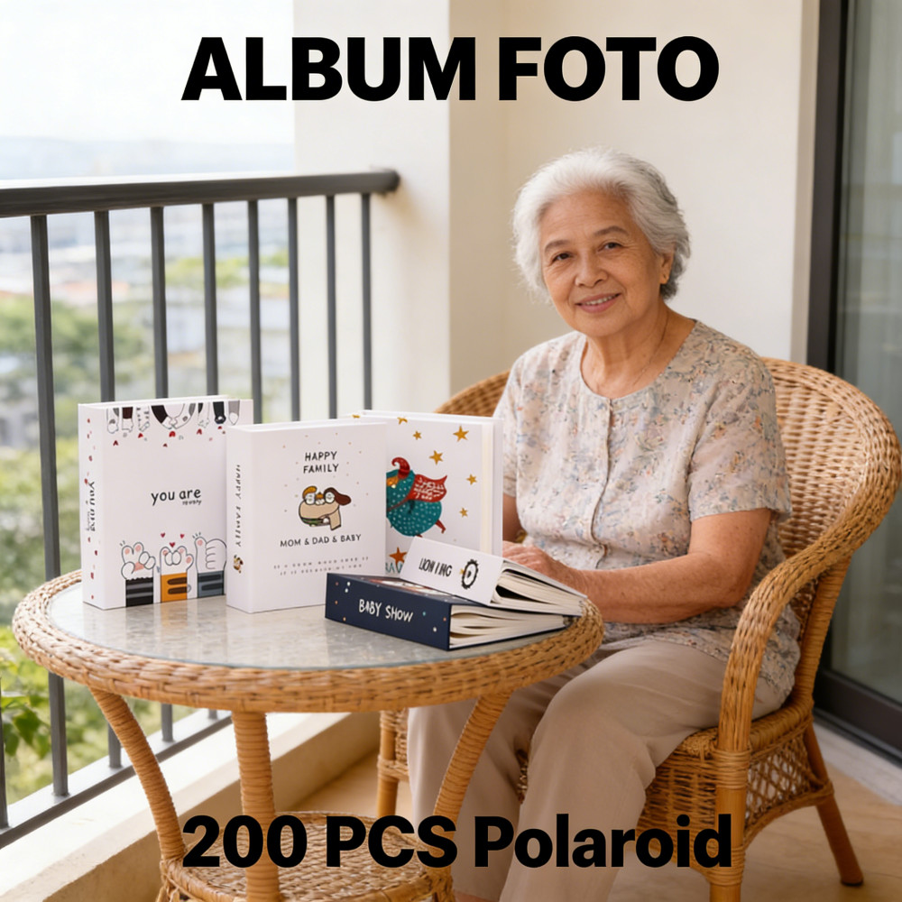 Buku FOTO ALBUM 3 inci Murah Laminating Foto BESAR Collection 200 PCS ALBUM FOTO