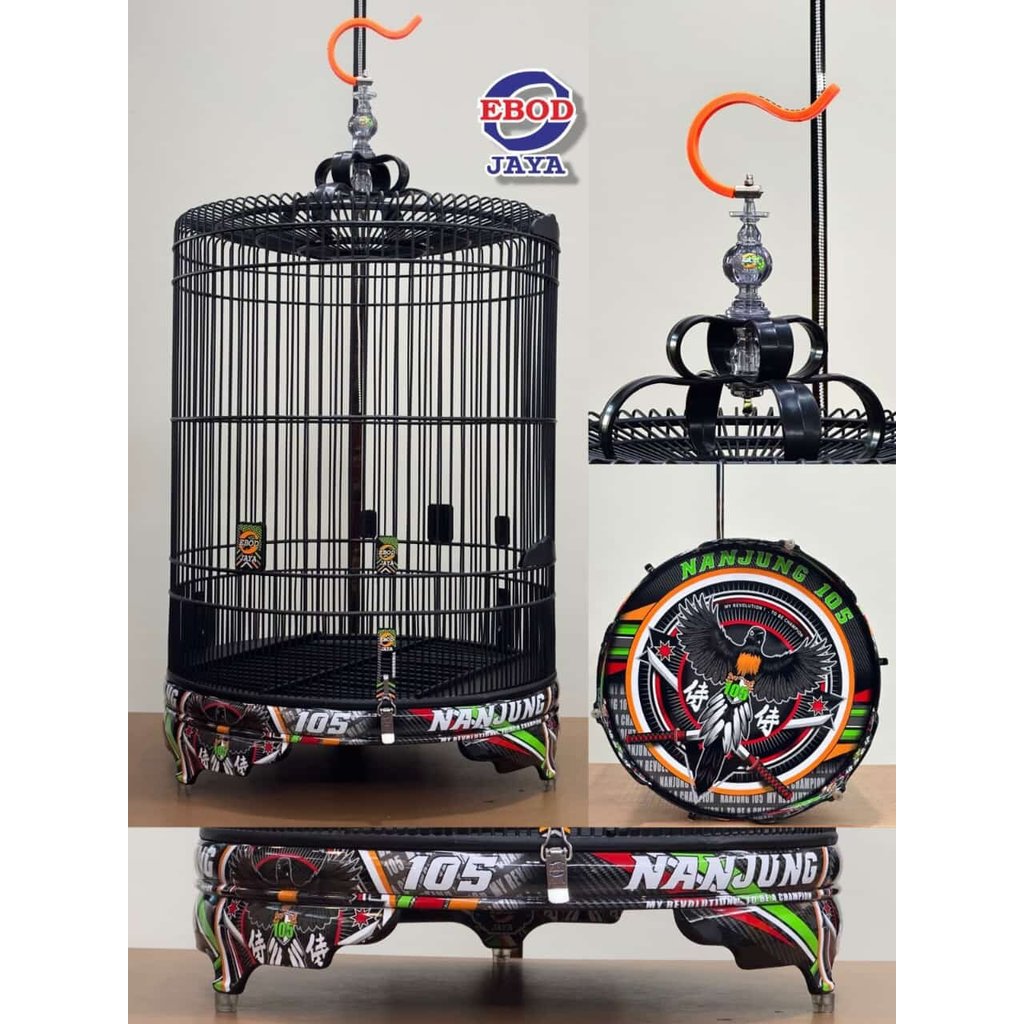 Sangkar Murai Ebod Jaya PVC Water Slied Decal No 2 Fullset Nanjung 105