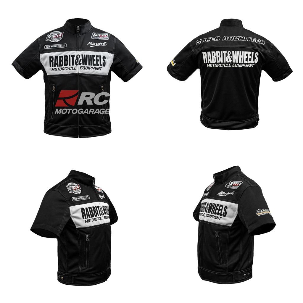 Jaket Motor - Rabbit and Wheels Polo Mesh Black Original