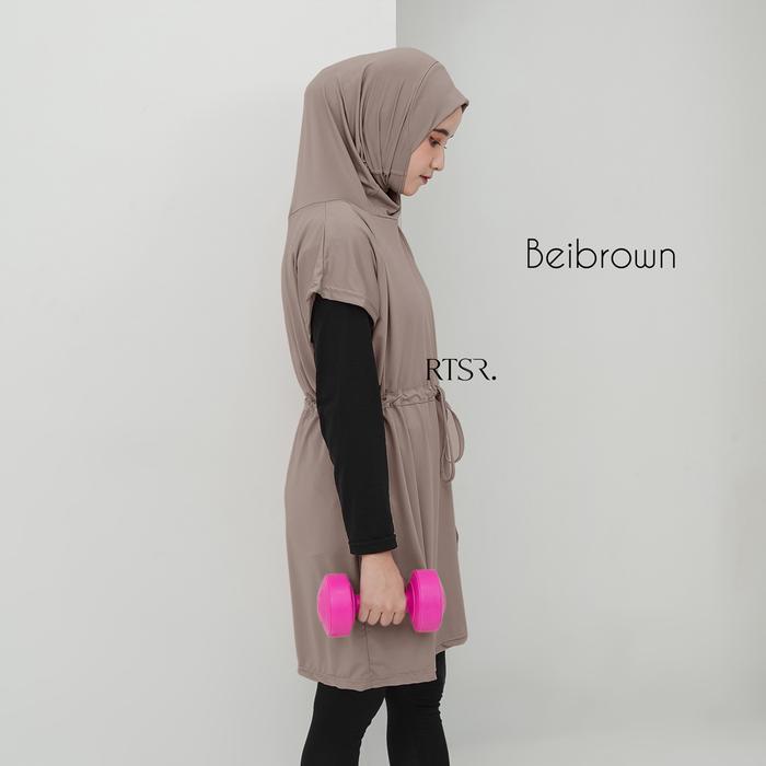 RTSR Leiva Vest Hijab Sport - Beibrown, M