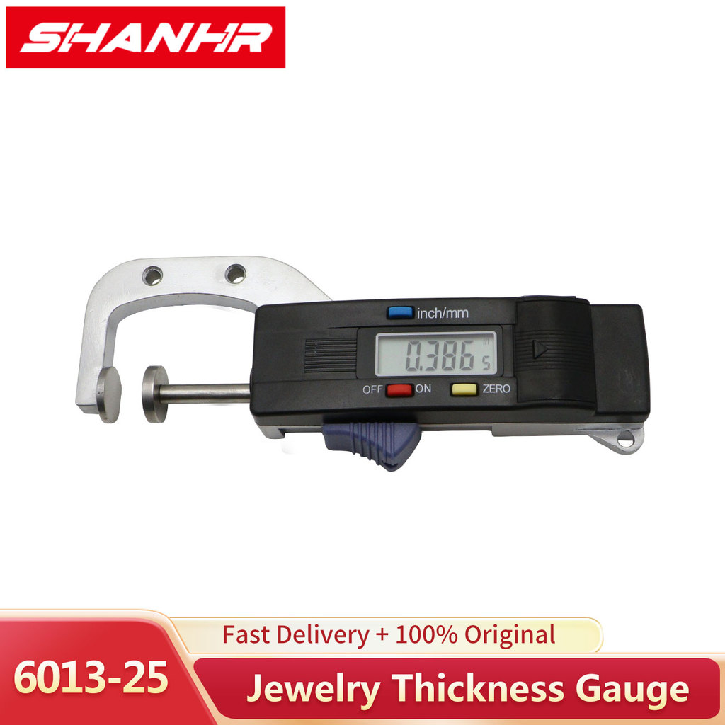 SHANHR Jewelry Digital Thickness Meter 0-25.4mm Digital Horizontal Thickness Gauge 0.01mm