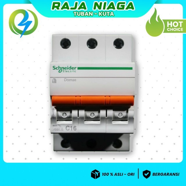 MCB 3 PHASE 16 AMPERE MEREK SCHNEIDER BREAKER