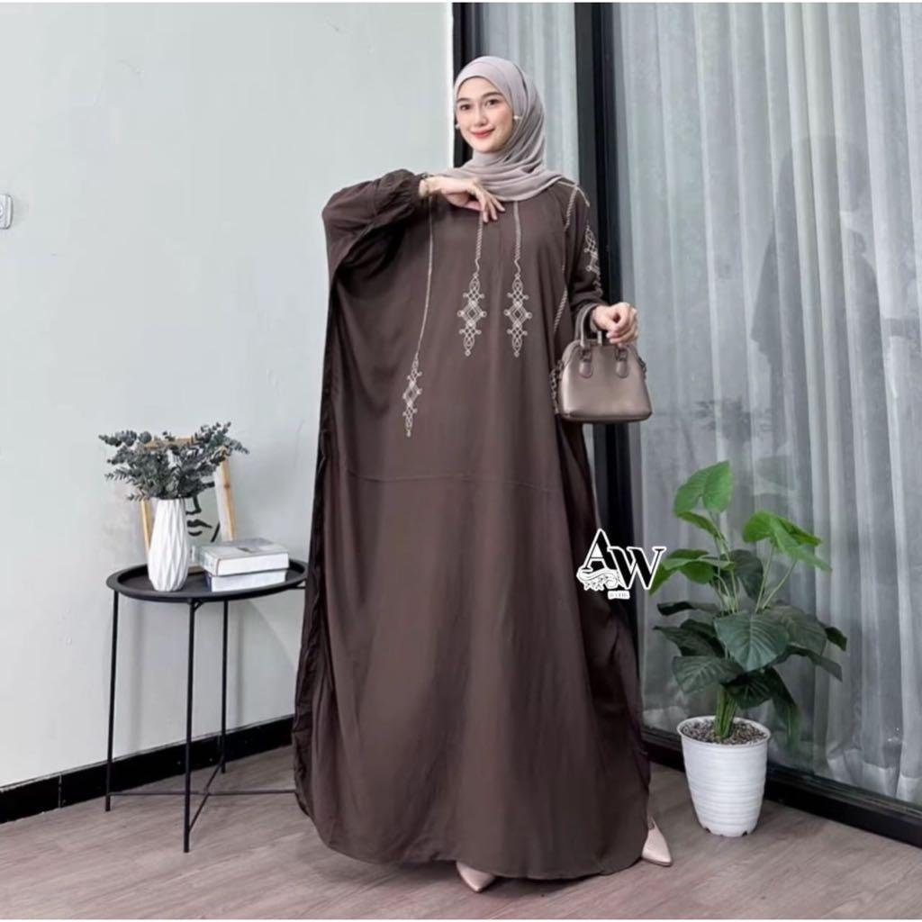 Harum Kaftan Rayon - Kaftan Batik Seno Sultan Rayon Premium Busui Lengan Panjang Kaftan Lebaran
