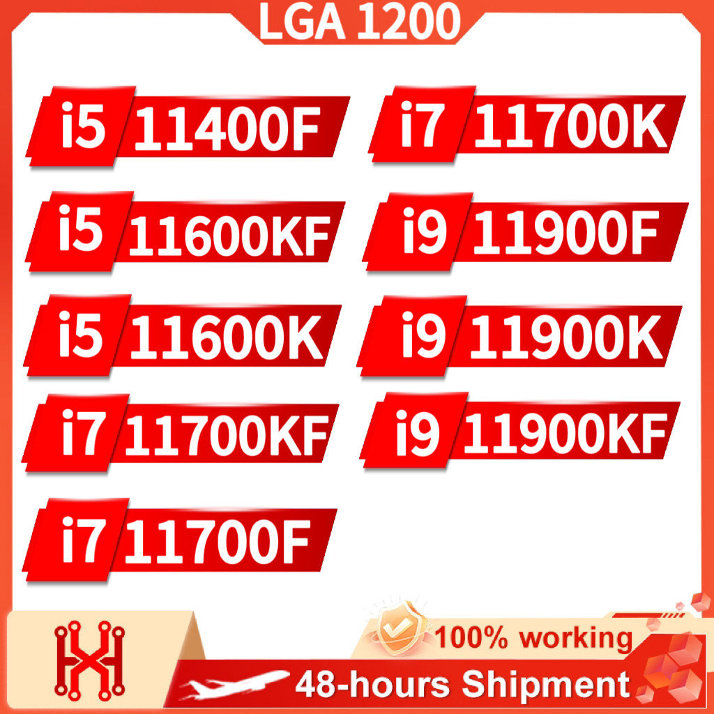 i5 11400F 11600KF 11600K i7 11700KF 11700F 11700K i9 11900F 11900K 11900KF Core 11th Gen for LGA 120