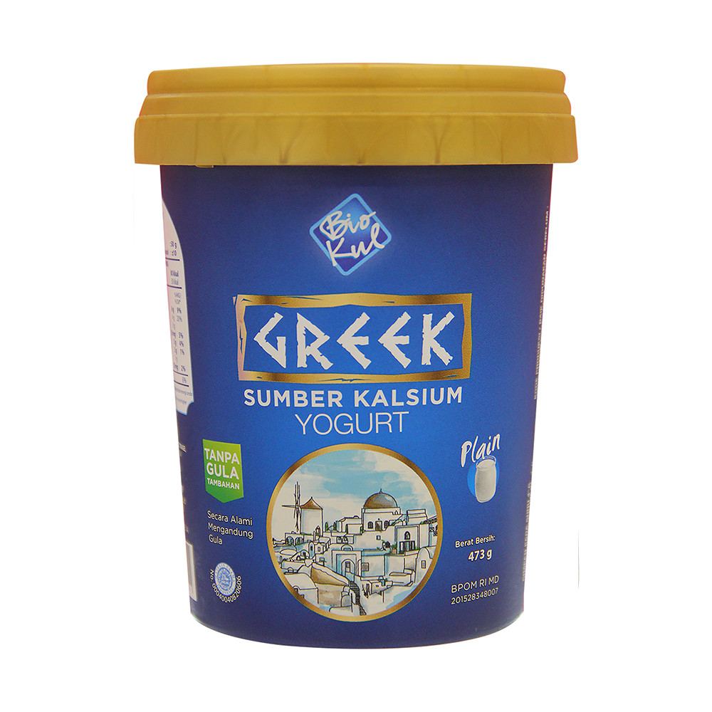 BIOKUL YOGHURT GREEK PLAIN 473GR