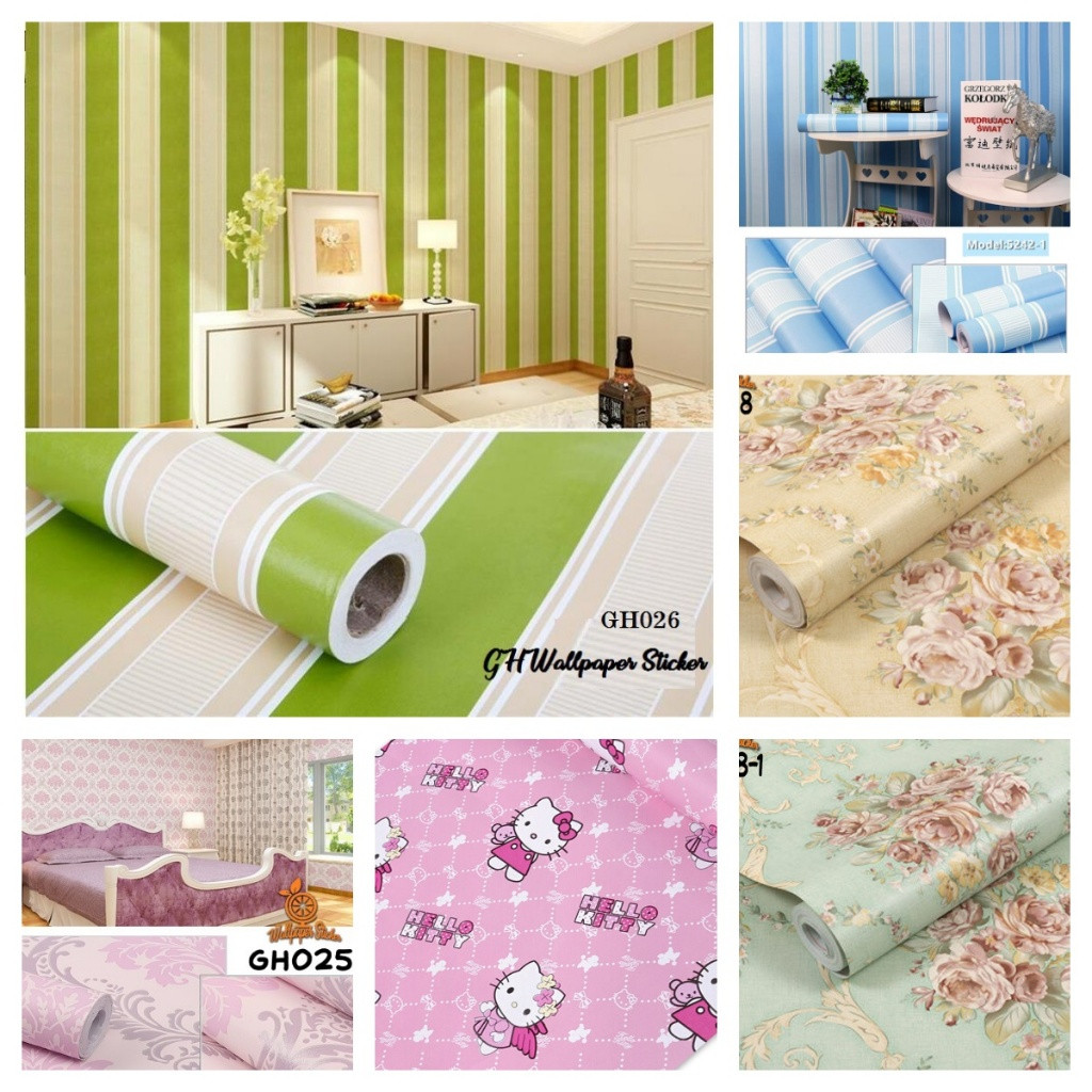 TERLARIS Wallpaper Stiker Dinding ORANGE GH 022-039