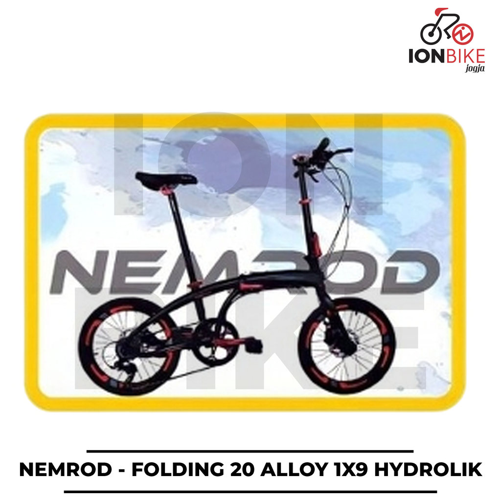Sepeda Lipat 20 Nemrod Frame Alloy 1 x 8 Speed Rem Hydrolik Discbrake Murah - Clearance Sale Seli 40