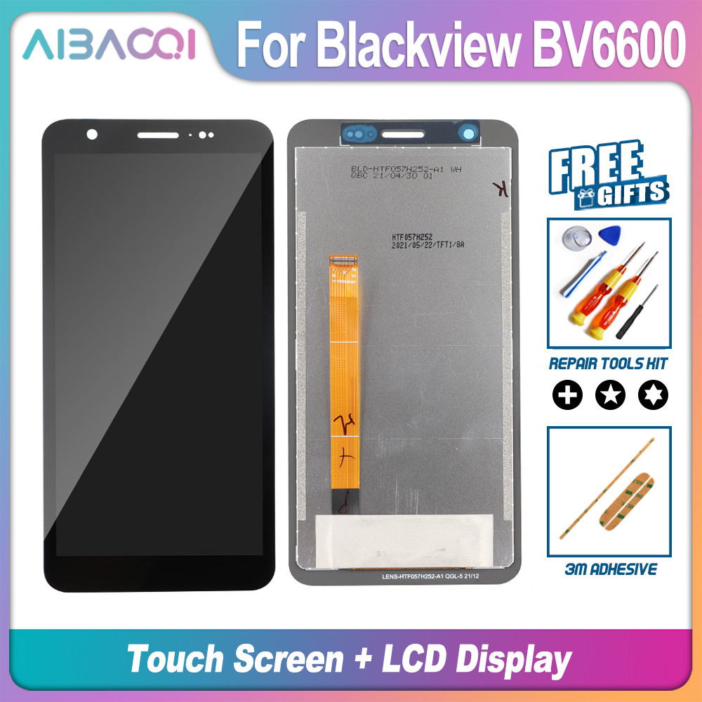 5.7 In Blackview BV6600 LCD splay+Tou Screen gitizer Assembly 100% Original LCD+Tou gitizer For BV66