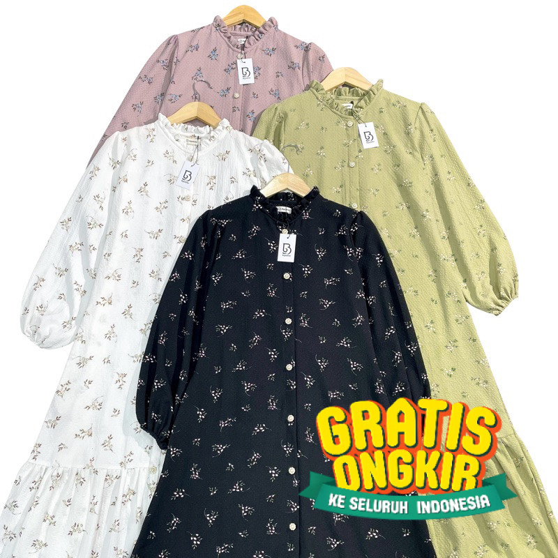 Naomi Dress Full Kancing Outer | S M L XL XXL XXXL 4XL 5XL 6XL 7XL 8XL 9XL 10XL | Bigsizeter | Dress