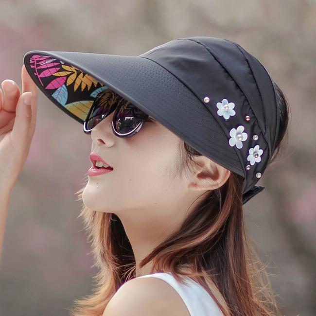 Maison Femme Jual Topi Musim Panas Dengan Visor Lipat Kekinian - Topi Pantai/Topi Outdor Pelindung S