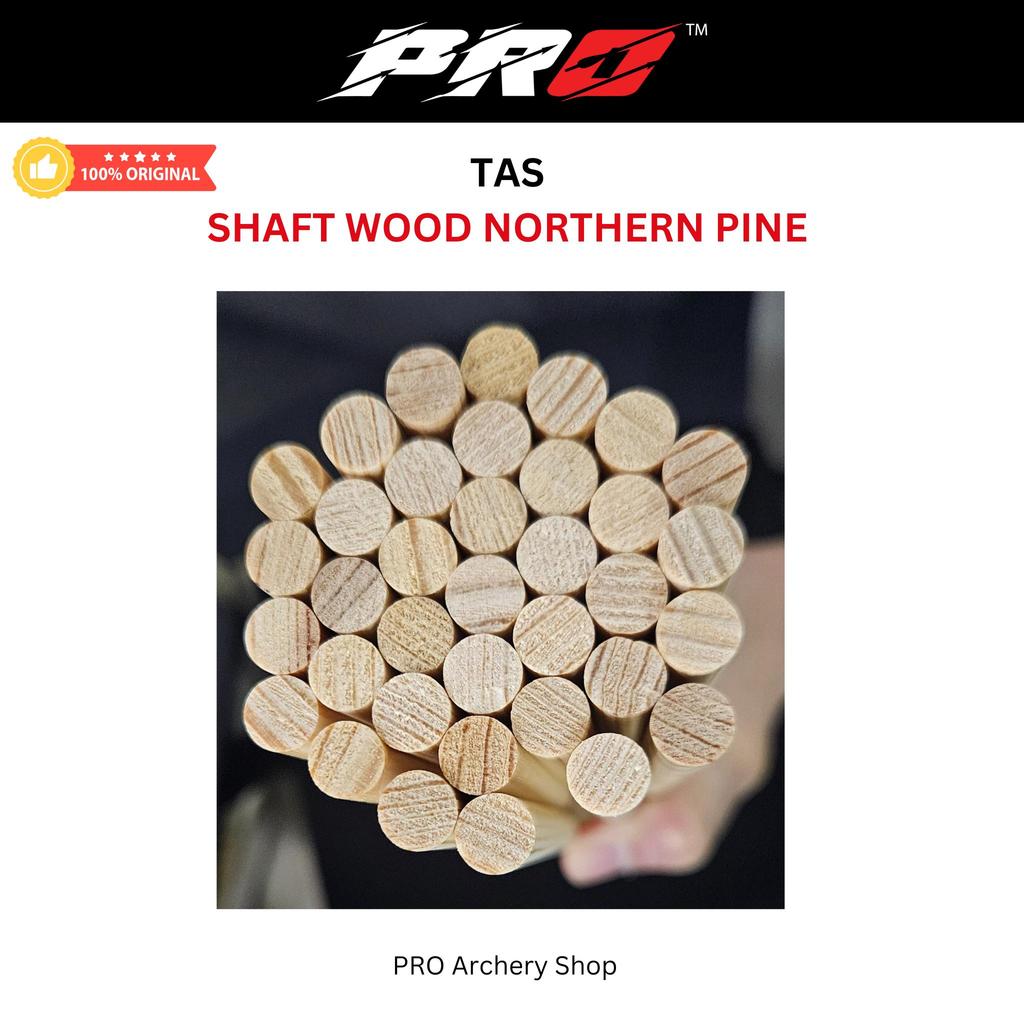 TAS SHAFT KAYU ANAK PANAH  - TAS SHAFT WOOD NORTHERN PINE - IMPORT | BATANG ANAK PANAH KAYU / HORSEB