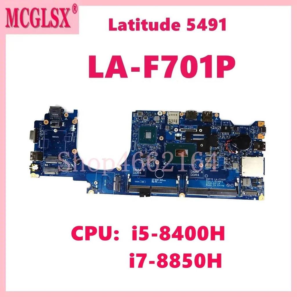 LA-F701P  with i5 i7-8th Gen CPU Laptop Motherboard For Dell Latitude 5491 Notebook Mainboard - 0F37