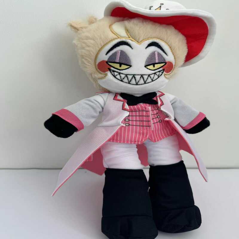 Cursed Cat Alastor Angel Lucifer Cosplay Plushies 20/25/36CM Cartoon Hotel Props Xmas Birthday Masco