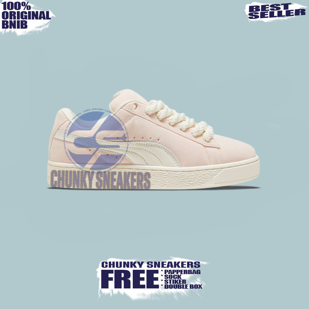 Sepatu Sneakers Puma Suede XL Rope Warm Island Pink 100% Original BNIB Unisex