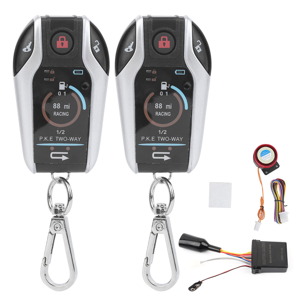 Motorcycle Alarm 2 Way Anti Theft  Anti Shear Vibration Sensing Motorcycle Remote Control Long stanc