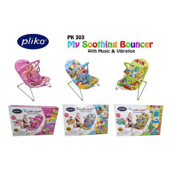 Baby Bouncer Pliko My Soothing Bouncer - Pink, Standar