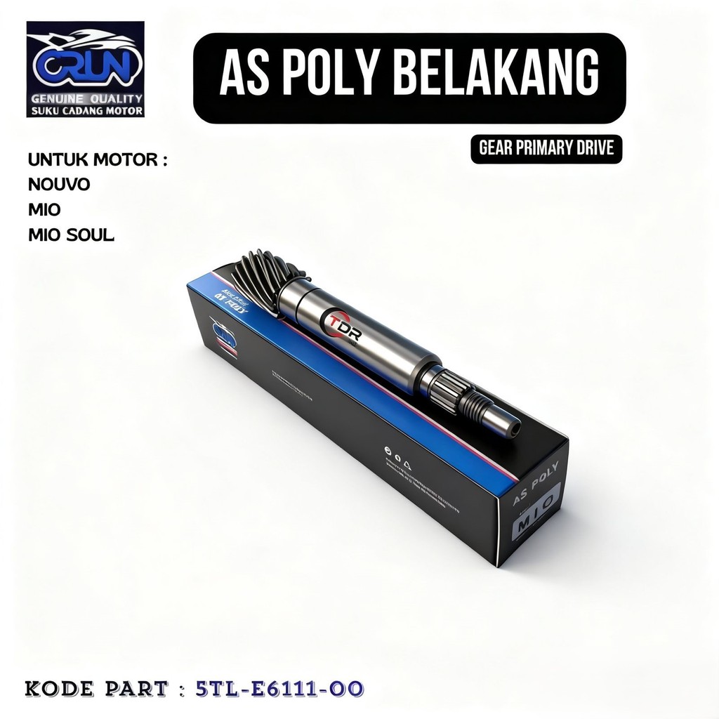 5LW-E6111-00 CRUN As Pully /As Poly /As Pulley Yamaha MIO /MIO SOUL /MIO NEW /MIO SMILE /NOUVO Z