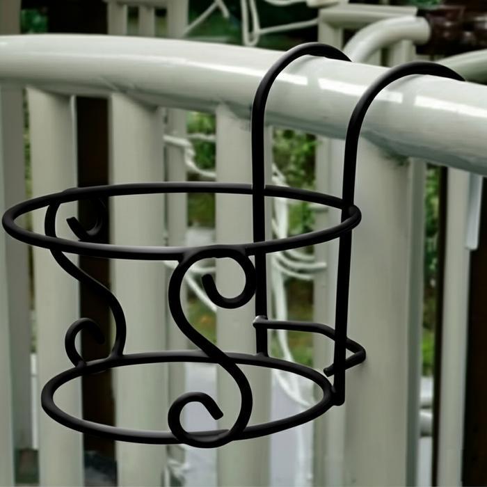 Rak Balkon S Besi/Rak Pot Bunga Gantung Pagar balkon S/Rak Gantungan Besi Pot Pagar/Gantungan Pagar/