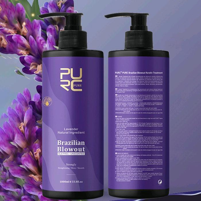 Pelurus Rambut Keratin PURC 12% LAVENDER 1000ML Hair Smoothing pure kratin - -, -