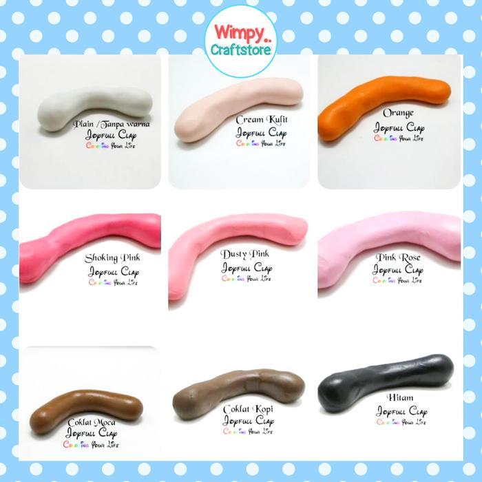 Joyfull Clay Resin Clay Bahan Clay Air Dry Clay Cold Porcelain Clay - Baby Blue