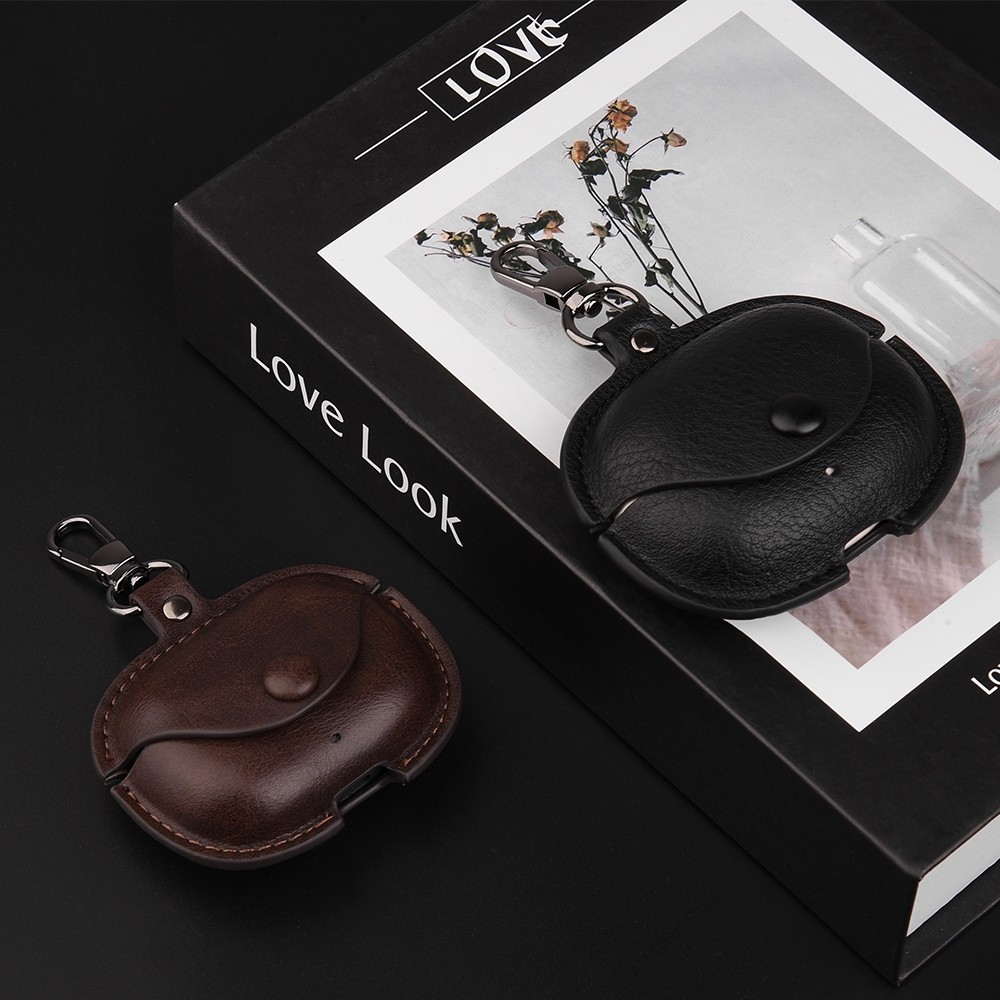 For Realme Buds T300 Case Leather Business Style Earphone Cases For Realme Buds T300 Headset Shell H